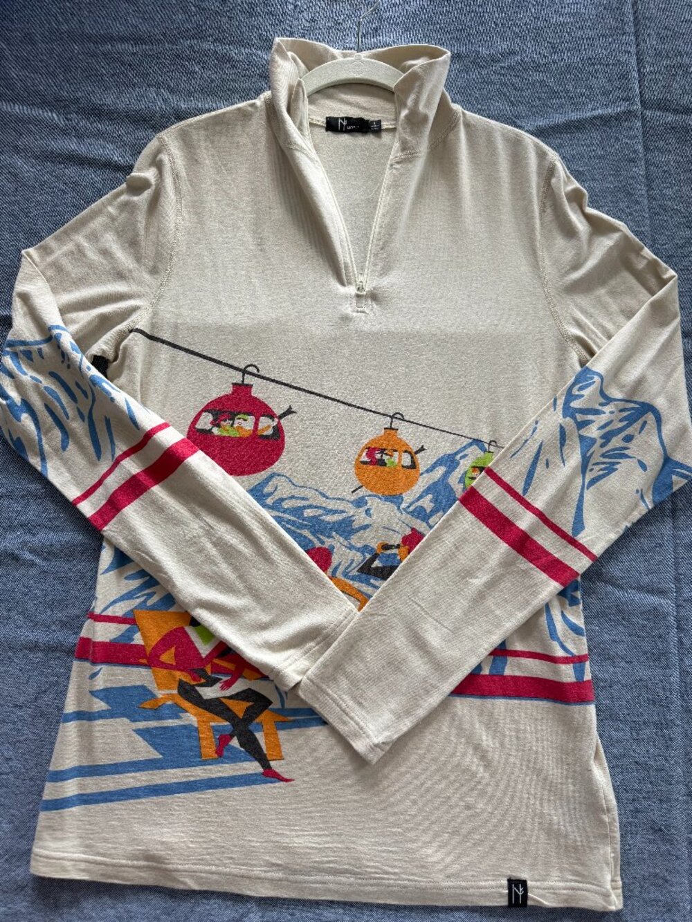 Neve - Womens' Ski Graphic Lightweight Quarter Zip Base Layer